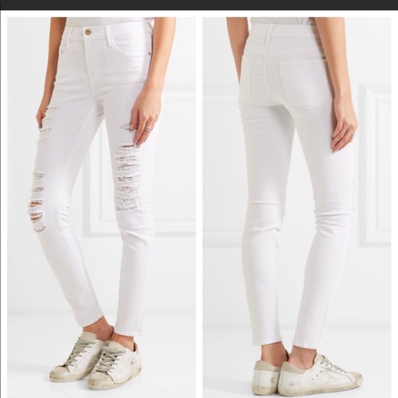 Frame Denim Denim - Frame Denim Le Skinny de Jeanne White Jeans